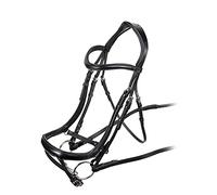 Shires Velociti Ergonomic Curved Flash Bridle - Black Full