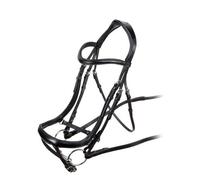 Shires Velociti Ergonomic Curved Flash Bridle - Havana - Xfull