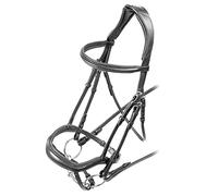 Shires Velociti Ergonomic Flash Bridle Full Black