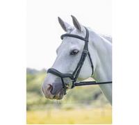 Shires Velociti Ergonomic Flash Noseband - Havana - Full