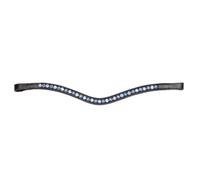 Shires Velociti GARA Blue Diamante Browband - Black