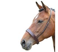 BLENHEIM HUNTER CAVESSON NOSEBAND HORSE EQUESTRIAN RIDING SHOWS EVENTING [BROWN] [XFULL]