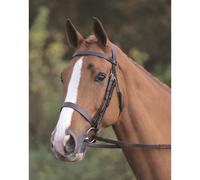 Shires Velociti Gara Plain Bridle With Rubber Grip Reins - Black