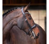 Shires Velociti Lusso Elite Double Bridle for Horses Black - Extra Full