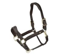 Shires Velociti Lusso Lorca Leather Headcollar - Havana Cob