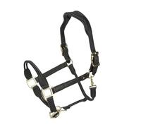 Shires Velociti Lusso Soria Leather Headcollar - Black Full