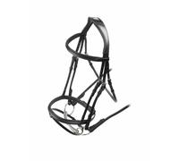 Shires Velociti Padded Raised Flash Bridle - Black - Full