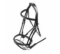 Shires Velociti Padded Raised Flash Bridle - Black - Full