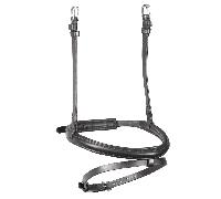 Shires Velociti Padded Raised Flash Noseband - Black - Cob