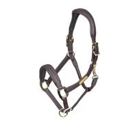 Shires Velociti RAPIDA Comfort Leather Headcollar Havana - Cob