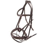 Shires Velociti Rapida Padded Raised Flash Bridle (Pony, Havana)