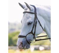 Shires Velociti Rolled Padded Cavesson Bridle - Horse Bridles - Brown - Size: Extra Full