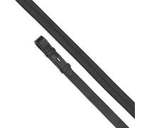 Shires Velociti Rubber Covered Reins - Black - Size: 54inch x 7/8 inch