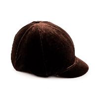 Shires Velveteen Hat Cover - Brown - Size: Small