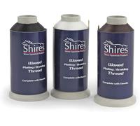 Shires Waxed Plaiting Thread Reel Brown