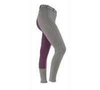 Shires Wessex Ladies Dark Grey/Plum Two Tone Jodhpurs - 32"
