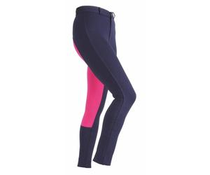 Shires Wessex Maids Navy/Pink Two Tone Jodhpurs - 7-8 Years Old