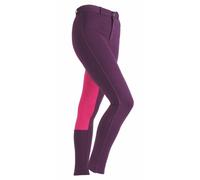 Shires Maids Wessex Two Tone Jodhpurs - Purple/Pink: Age 7/8 Yrs