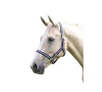 Shires Wessex Pony/Horse Headcollar Cob Navy/Silver