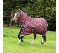 Shires Winnie & Me 200g Mediumweight Pony Turnout Rug - Maroon