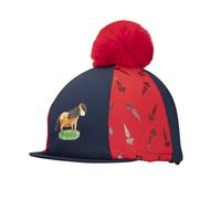 Shires Winnie & Me Childrens Hat Silk - Navy/Red