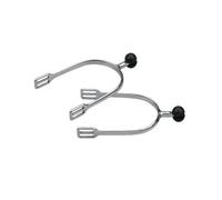 Shires Womens/ladies Plastic Roller Ball Spurs Silver (30mm)