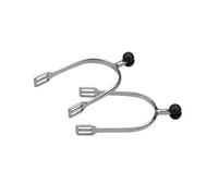 Shires Womens/ladies Plastic Roller Ball Spurs Silver (30mm)