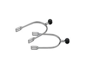 Shires Womens/Ladies Plastic Roller Ball Spurs30mm Silver ER628
