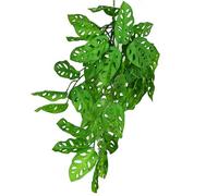 Shirfloral Artificial Monstera Hanging Plant Faux Greenery Tropical Palm Leaves Plants Home Room Garden Decoration