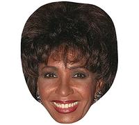 Shirley Bassey (Young) Celebrity Mask, Flat Card Face, Fancy Dress Mask