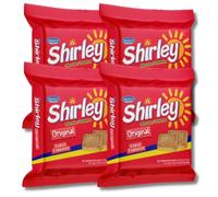 Shirley Biscuits Multipack | Original Flavour | 296g Pack (8 x 37g) | Made in Barbados | Caribbean Snack | Pack of 4