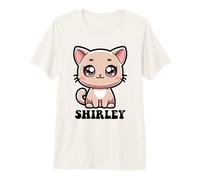 Shirley Cute Kitty Cat Design for Girls Name Shirley Premium T-Shirt