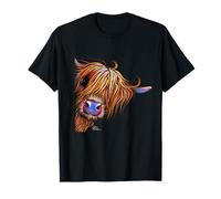 SHiRLeY MacARTHuR HiGHLaND CoW PRiNT ANiMaL PRiNT ' SuGaR LuMP ' T-Shirt