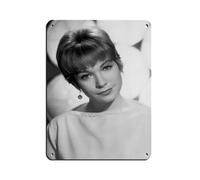 Shirley MacLaine Poster Tin Sign Vintage Metal Pub Club Cafe Bar Home Wall Art Decoration Poster Retro 12x16inch(30x40cm)