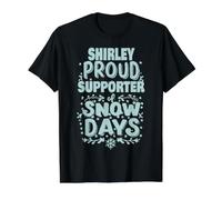 Shirley Supporter of Snow Days Shirley Christmas Winter Value Graphic T-Shirt, Men, Black, M