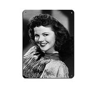 Shirley Temple 20th Century Movie Actresses 2 Retro Poster Metal Tin Sign Chic Art Retro Iron Painting Bar People Cave Cafe Family Garage Poster Wall Decoration 12x16inch(30x40cm)