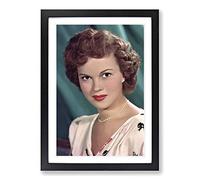 Shirley Temple Framed Print | A2 Black Framed Wall Art | Ready to Hang | Modern Religious Picture | Living Room Bedroom Lounge Office