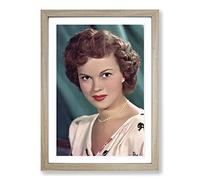 Shirley Temple Framed Print | A2 Oak Framed Wall Art | Ready to Hang | Modern Religious Picture | Living Room Bedroom Lounge Office