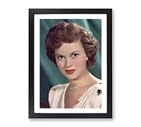 Shirley Temple Modern Framed Print | A2 Black Framed Wall Art | Ready to Hang | Modern Religious Picture | Living Room Bedroom Lounge Office