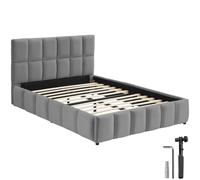 Shirley Upholstered Bed with Slatted Frame, Weight Capacity 250 kg