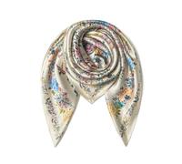 SHIROUYU 100% Pure Mulberry Silk Scarf 35" Large Square Lightweight Headscarf -Women’s Hair Wraps The shawl-With Gift Packed, Milky White, 88 * 88CM