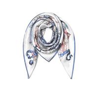 SHIROUYU 100% Pure Mulberry Silk Scarf 35" Large Square Lightweight Headscarf -Women’s Hair Wraps The shawl-With Gift Packed, Morning Glory, 88 * 88CM