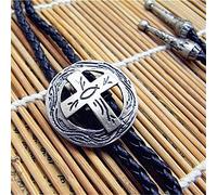 shirt chain rope leather loop cross necklace long,Shirt Chain