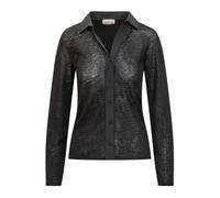 Shirt-collar Semi-sheer Cardigan - female - Semicouture - Shirts - Black - L - Blouses & Shirts L