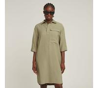 Shirt Dress - Green - Women XS