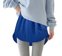Shirt Extender for Women UK One Pieces Adjustable Layering Fake Top Plus Size Mini Skirt Half-Length Lower Sweep Shirt Skirt Versatile False Hem Sweatshirt Within The Hem Short Skirt Sale