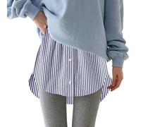 Shirt Extender for Women UK One Pieces Adjustable Layering Fake Top Plus Size Mini Skirt Half-Length Lower Sweep Shirt Skirt Versatile False Hem Sweatshirt Within The Hem Short Skirt Sale