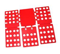 Shirt Folding Board Portable Home Large Folding Board Clothes Folder for P Shorts T Shirt Red Design the Folder Simplifies Folding Encouraging o Shirt Folding BoardClothes (Red)