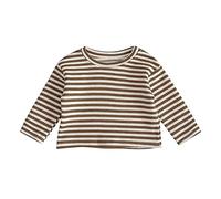 Shirt for Girls Boys Kids Toddler Baby Newborn Infant Girls Boys Spring Autumn Striped Long Sleeve Tshirt Undershirt Tops Clothes Youth Tops Boys Khaki