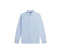 Fred Perry Mens Long Sleeve Oxford Shirt - Blue Cotton - Size Medium